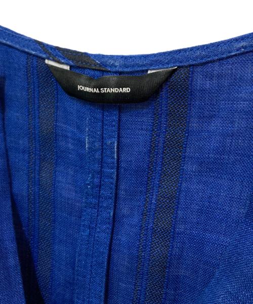 JOURNAL STANDARD（ジャーナルスタンダード）JOURNAL STANDARD (ジャーナルスタンダード) ヨーロピアンドビーストライプワンピース ブルー サイズ:38の古着・服飾アイテム