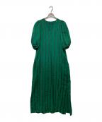 JOURNAL STANDARDジャーナルスタンダード）の古着「ヨーロピアンドビーストライプワンピース」｜グリーン