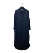 maison kitsuneメゾンキツネ）の古着「デニムシャツワンピース」｜インディゴ