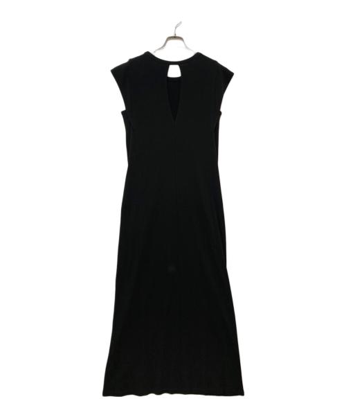 H BEAUTY&YOUTH（エイチ ビューティー&ユース）H BEAUTY&YOUTH (エイチ ビューティー&ユース) COTTON RIB LONG DRESS　1626-222-4023 ブラック サイズ:不明(実寸をご参照下さい)の古着・服飾アイテム