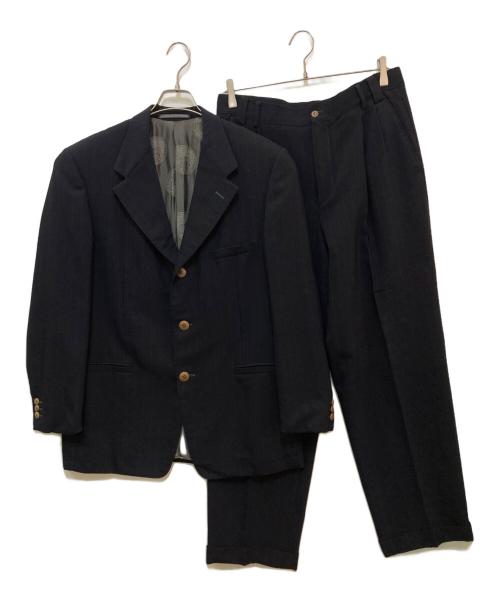 GIANNI VERSACE（ジャンニ・ヴェルサーチ）GIANNI VERSACE (ジャンニ・ヴェルサーチ) セットアップ3Bスーツ ブラック サイズ:実寸参照の古着・服飾アイテム