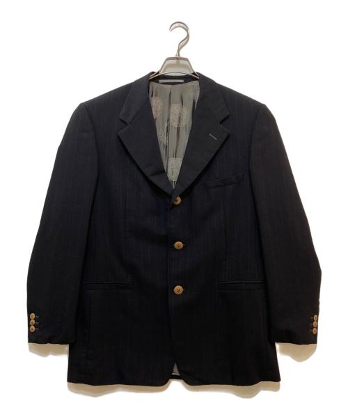 GIANNI VERSACE（ジャンニ・ヴェルサーチ）GIANNI VERSACE (ジャンニ・ヴェルサーチ) セットアップ3Bスーツ ブラック サイズ:実寸参照の古着・服飾アイテム