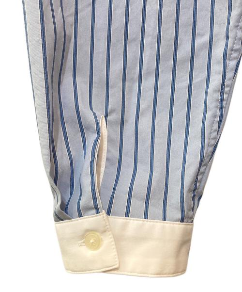 LACOSTE（ラコステ）LACOSTE (ラコステ) バンドカラーシャツドレス　EF005J ブルー サイズ:34の古着・服飾アイテム