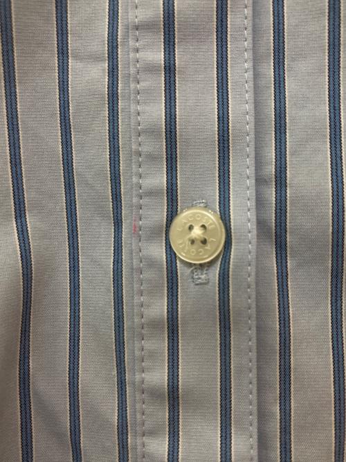 LACOSTE（ラコステ）LACOSTE (ラコステ) バンドカラーシャツドレス　EF005J ブルー サイズ:34の古着・服飾アイテム