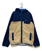 Patagoniaパタゴニア）の古着「シェルドシンチラスナップt フーディ」｜ネイビー