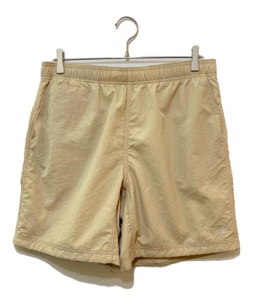THE NORTHFACE PURPLELABEL（ザ・ノースフェイス パープルレーベル）THE NORTHFACE PURPLELABEL (ザ・ノースフェイス パープルレーベル) BEAMS (ビームス) 別注 Nylon Logo Shorts ベージュ サイズ:32の古着・服飾アイテム
