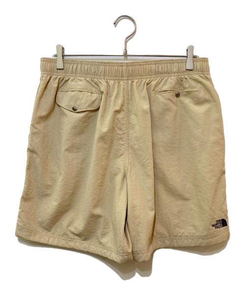 THE NORTHFACE PURPLELABEL（ザ・ノースフェイス パープルレーベル）THE NORTHFACE PURPLELABEL (ザ・ノースフェイス パープルレーベル) BEAMS (ビームス) 別注 Nylon Logo Shorts ベージュ サイズ:32の古着・服飾アイテム