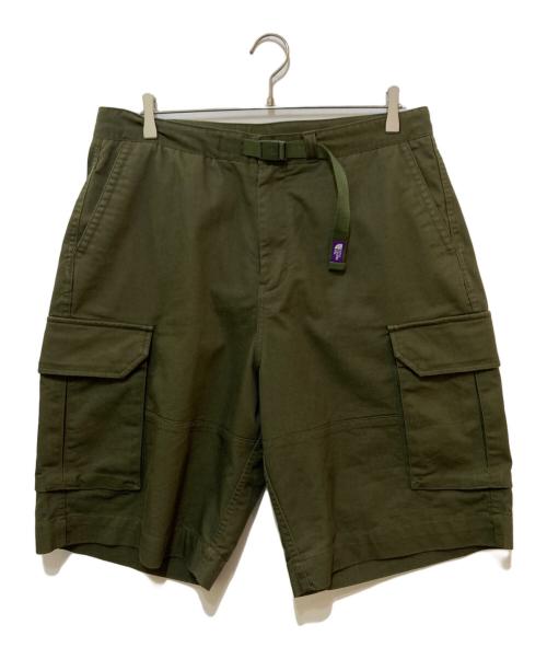 THE NORTHFACE PURPLELABEL（ザ・ノースフェイス パープルレーベル）THE NORTHFACE PURPLELABEL (ザ・ノースフェイス パープルレーベル) Stretch Twill Cargo Shorts オリーブ サイズ:34の古着・服飾アイテム