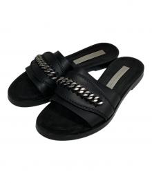 STELLA McCARTNEY（ステラマッカートニー）の古着「チェーン付フラットサンダル　501743」｜ブラック