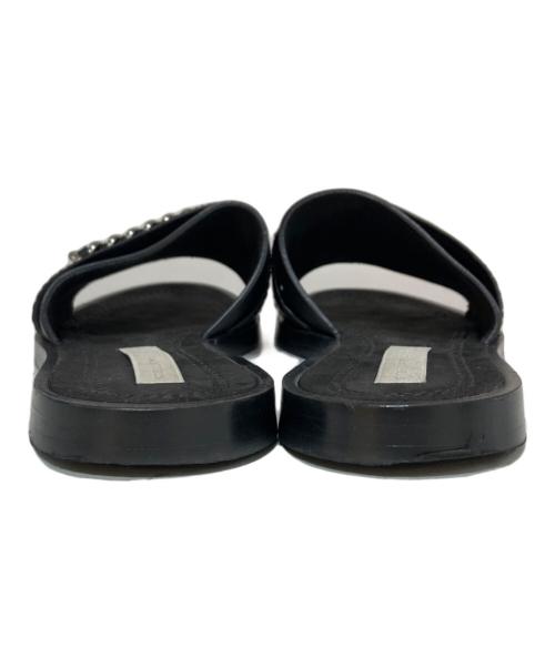 STELLA McCARTNEY（ステラマッカートニー）STELLA McCARTNEY (ステラマッカートニー) チェーン付フラットサンダル　501743 ブラック サイズ:38の古着・服飾アイテム