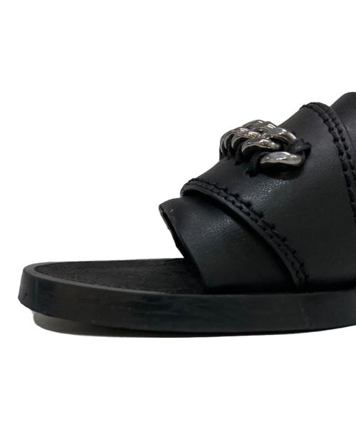 STELLA McCARTNEY（ステラマッカートニー）STELLA McCARTNEY (ステラマッカートニー) チェーン付フラットサンダル　501743 ブラック サイズ:38の古着・服飾アイテム
