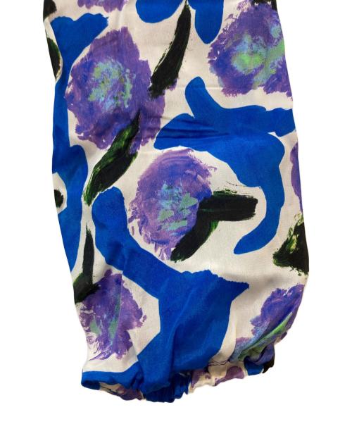 christian wijnants（クリスチャン ワイナンツ）christian wijnants (クリスチャン ワイナンツ) シルクレーヨン総柄ワンピース ブルー サイズ:34の古着・服飾アイテム