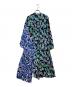christian wijnants (クリスチャン ワイナンツ) シルクレーヨン総柄ワンピース ブルー サイズ:34：12000円