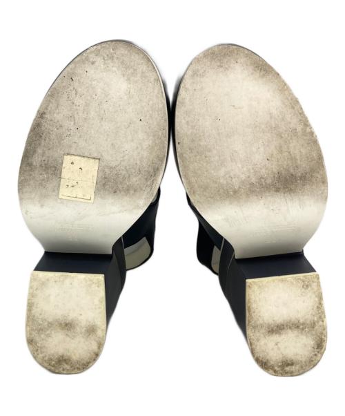 JIL SANDER NAVY（ジルサンダー ネイビー）JIL SANDER NAVY (ジルサンダー ネイビー) カットワークレザーサンダル ネイビー サイズ:38の古着・服飾アイテム