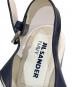 中古・古着 JIL SANDER NAVY (ジルサンダー ネイビー) カットワークレザーサンダル ネイビー サイズ:38：9000円