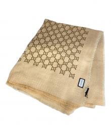 GUCCI（グッチ）の古着「GGリネンウールシルクストール」｜ベージュ