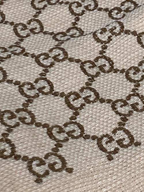 GUCCI（グッチ）GUCCI (グッチ) GGリネンウールシルクストール ベージュの古着・服飾アイテム