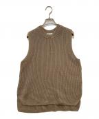 EVERYDAY I LIKE.エヴリデイ アイ ライク）の古着「politeニットベスト」｜ブラウン