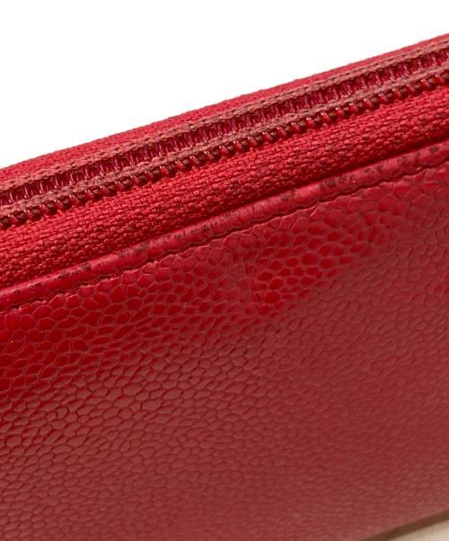 CHANEL（シャネル）CHANEL (シャネル) ココマークキャビアスキン長財布 ピンクの古着・服飾アイテム