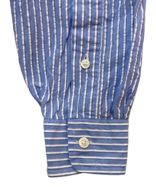 POLO RALPH LAUREN（ポロ・ラルフローレン）POLO RALPH LAUREN (ポロ・ラルフローレン) シアサッカーストライプシャツ ブルー サイズ:XSの古着・服飾アイテム
