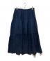 POLO RALPH LAUREN（ポロ・ラルフローレン）の古着「リネンカットワーク刺繍スカート」｜ネイビー