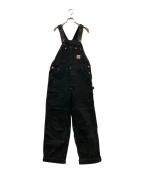CarHarttカーハート）の古着「ダック地オーバーオール」｜ブラック