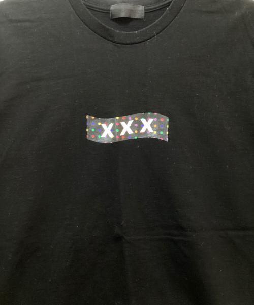 GOD SELECTION XXX（ゴッドセレクショントリプルエックス）GOD SELECTION XXX (ゴッドセレクショントリプルエックス) プリントTシャツ ブラック サイズ:Mの古着・服飾アイテム