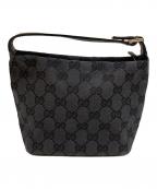 GUCCIグッチ）の古着「GGキャンバスバニティアクセサリーポーチ　0391147」｜ブラック