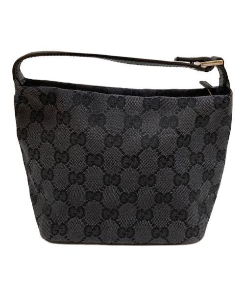 GUCCI（グッチ）GUCCI (グッチ) GGキャンバスバニティアクセサリーポーチ　0391147 ブラックの古着・服飾アイテム