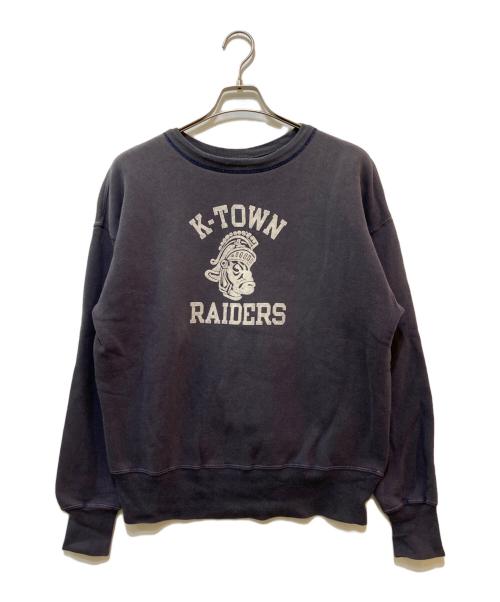 WAREHOUSE（ウエアハウス）WAREHOUSE (ウエアハウス) プリントスウェット ネイビー サイズ:42の古着・服飾アイテム