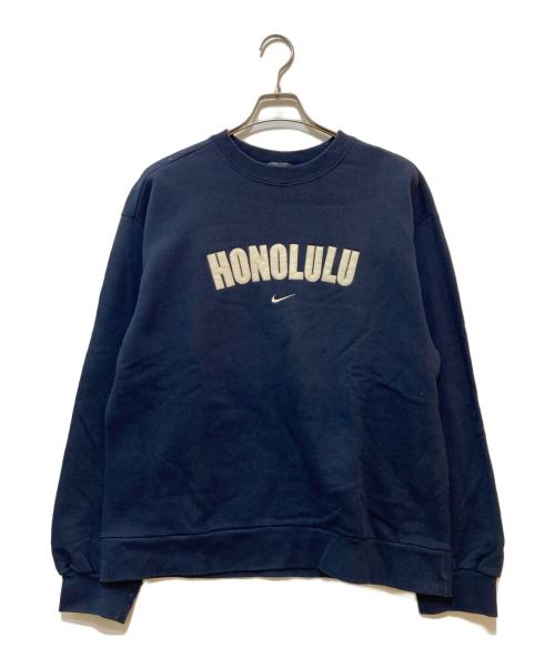 NIKE（ナイキ）NIKE (ナイキ) 90's HONOLULU アーチロゴスウェット ネイビー サイズ:Mの古着・服飾アイテム