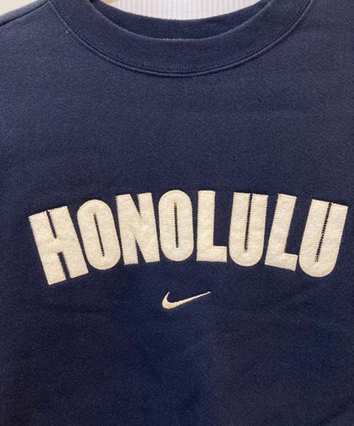 NIKE（ナイキ）NIKE (ナイキ) 90's HONOLULU アーチロゴスウェット ネイビー サイズ:Mの古着・服飾アイテム