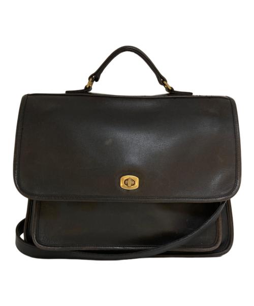 OLD COACH（オールドコーチ）OLD COACH (オールドコーチ) レザーショルダーバッグ　5181 ブラックの古着・服飾アイテム