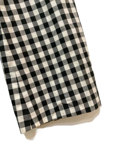 ROBE DE CHAMBRE COMME DES GARCONS（ローブドシャンブル コムデギャルソン）ROBE DE CHAMBRE COMME DES GARCONS (ローブドシャンブル コムデギャルソン) ギンガムチェックジャケット　RJ 100520 ブラック サイズ:不明(実寸をご参照下さい)の古着・服飾アイテム