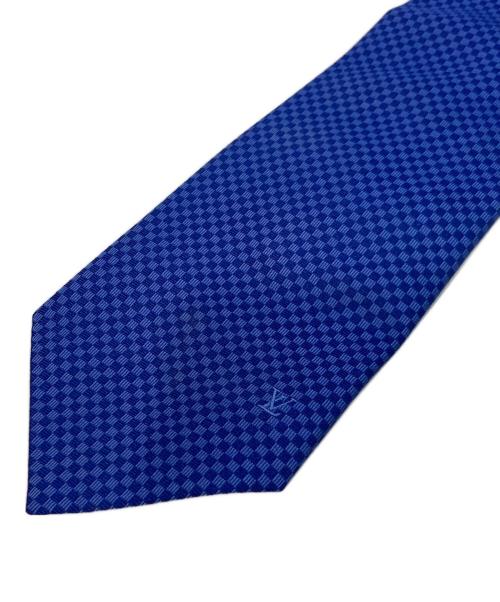 LOUIS VUITTON（ルイ ヴィトン）LOUIS VUITTON (ルイ ヴィトン) ネクタイ・マイクロダミエ　M78747 ブルー サイズ:148cm×8cmの古着・服飾アイテム