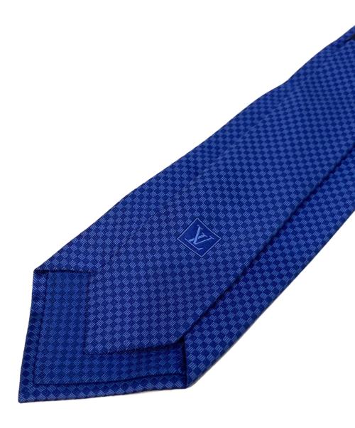 LOUIS VUITTON（ルイ ヴィトン）LOUIS VUITTON (ルイ ヴィトン) ネクタイ・マイクロダミエ　M78747 ブルー サイズ:148cm×8cmの古着・服飾アイテム