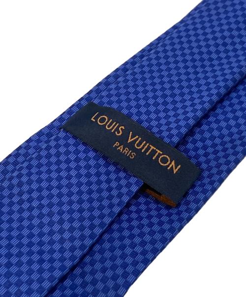 LOUIS VUITTON（ルイ ヴィトン）LOUIS VUITTON (ルイ ヴィトン) ネクタイ・マイクロダミエ　M78747 ブルー サイズ:148cm×8cmの古着・服飾アイテム