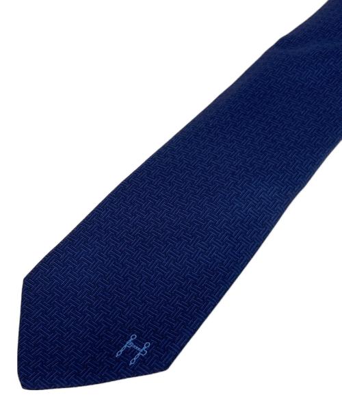 HERMES（エルメス）HERMES (エルメス) シルクネクタイ ブルー サイズ:-の古着・服飾アイテム