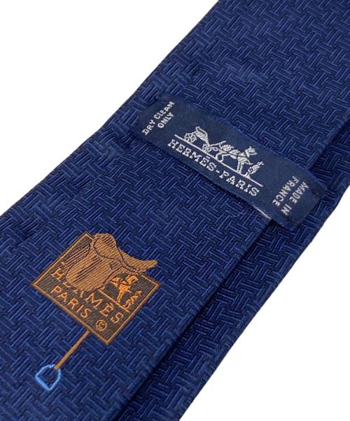 HERMES（エルメス）HERMES (エルメス) シルクネクタイ ブルー サイズ:-の古着・服飾アイテム