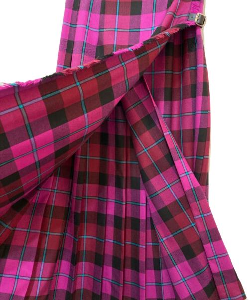 O'NEIL OF DUBLIN（オニールオブダブリン）O'NEIL OF DUBLIN (オニールオブダブリン) BEAMS (ビームス) CLASSIC LONG キルトスカート KILANIKEY パープル サイズ:３６の古着・服飾アイテム