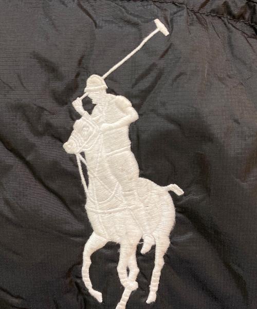 POLO RALPH LAUREN（ポロ・ラルフローレン）POLO RALPH LAUREN (ポロ・ラルフローレン) フード付ダウンベスト ブラック サイズ:XLの古着・服飾アイテム