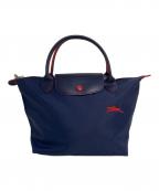 LONGCHAMPロンシャン）の古着「ルプリアージュ トートバッグ L1621619556」｜ネイビー
