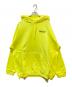 BALENCIAGA（バレンシアガ）の古着「キャンペーンロゴプリントプルオーバーパーカー」｜イエロー