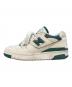 NEW BALANCE (ニューバランス) ローカットスニーカー ホワイト×グリーン サイズ:25：5000円