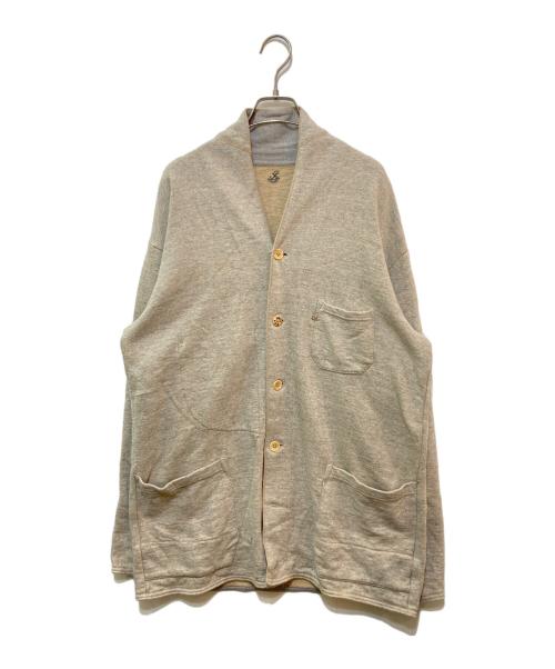 45rpm（45アールピーエム）45rpm (45アールピーエム) ショールカラースウェットカーディガン ベージュ サイズ:5の古着・服飾アイテム