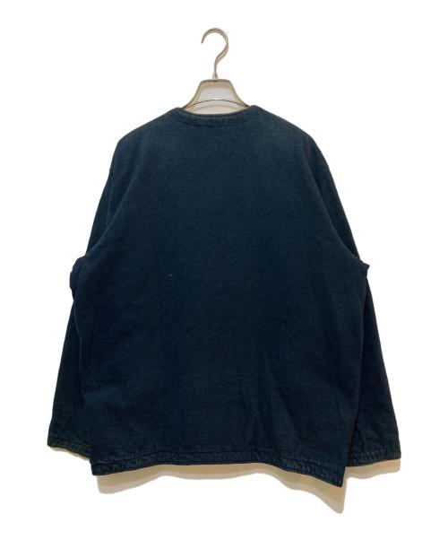 45rpm（45アールピーエム）45rpm (45アールピーエム) インディゴ染めノーカラージャケット インディゴ サイズ:5の古着・服飾アイテム