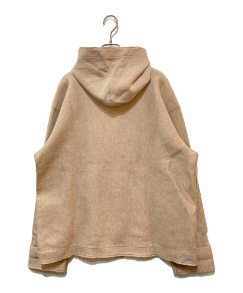 45rpm（45アールピーエム）45rpm (45アールピーエム) 切りっぱなしスウェットフーデッドジャケット ベージュ サイズ:５の古着・服飾アイテム