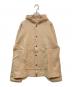 45rpm（45アールピーエム）の古着「切りっぱなしスウェットフーデッドジャケット」｜ベージュ