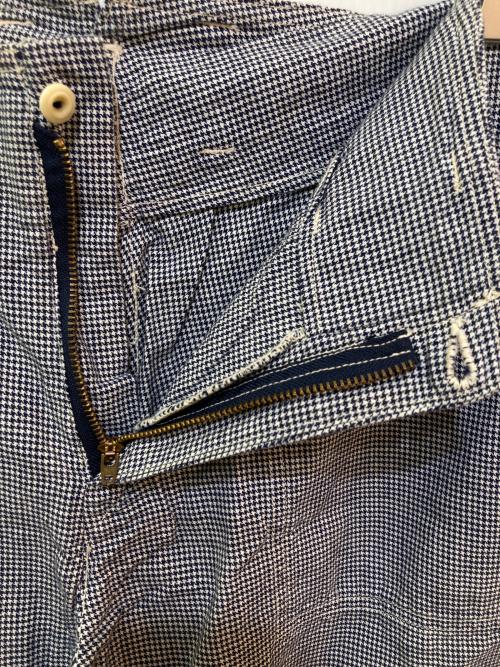 R BY 45rpm（アールバイフォーティファイブアールピーエム）R BY 45rpm (アールバイフォーティファイブアールピーエム) 千鳥格子柄パンツ ホワイト サイズ:34の古着・服飾アイテム