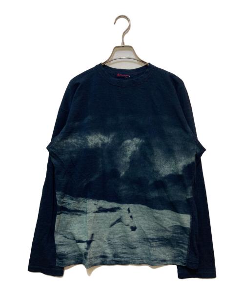 R BY 45rpm（アールバイフォーティファイブアールピーエム）R BY 45rpm (アールバイフォーティファイブアールピーエム) インディゴ染めカットソー インディゴ サイズ:4の古着・服飾アイテム